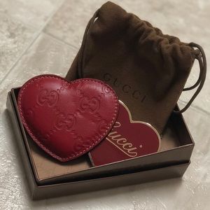 COPY - Authentic Gucci heart shaped pocket mirror